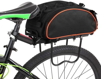 China Bicycle Bike Saddle Bag Rear Seat Cargo Bag Trunk Bag Pannier 15.7 x 6.3 x 8.3 inch for sale