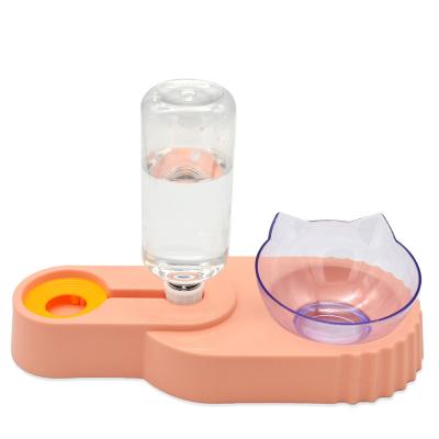 China Non-automatic Customizable Non-wet Water Pet Cat Mouth Cat Bowl Cat Bowl Splash-proof Feeder for sale