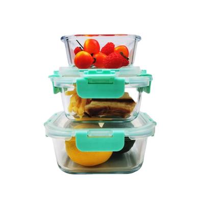 China Wholesale High Quality Freshness Preservation Square Food Storage Container and Glass Bento Lunch Box for sale