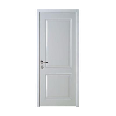 China Sound Insulation Modern Design Simple White Lacquer Solid Wood 2 - Panel Internal Doors for sale