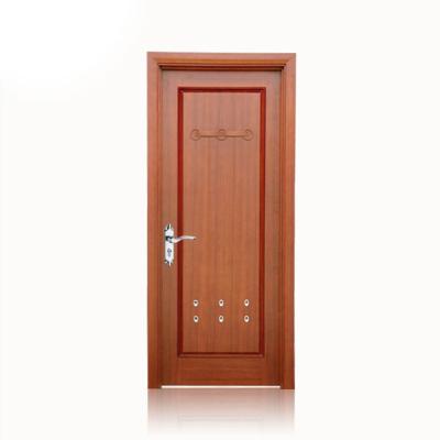 China Modern flat panel interior wood doors polish solid wood color flat design plywood doors mdfhdf pattern for sale