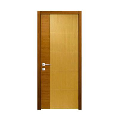 China Modern simple design with wooden solid wood composed of flush groove door grooved interior doors with frames for sale