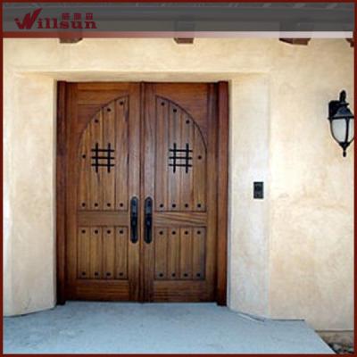 China Modern Wooden Door Made In China Wrought Iron Doors Mexico for sale