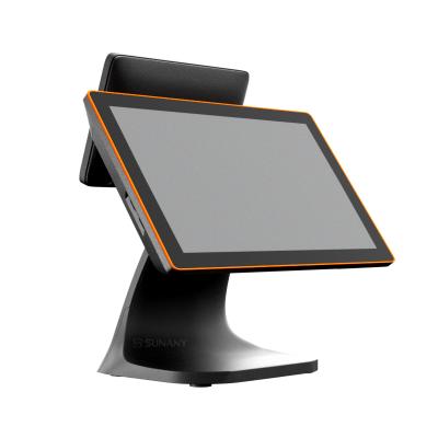 China POS terminal dual screen retail POS terminal windows 11 touch epos system for sale