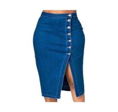 China Denim Skirt F20155A Ladies Fashion Jeans Skirts Pencil Skirts For Women Plus Size Clothing for sale