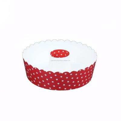 China Disposable Round Tube Cake Bundt Paper Molds, Baking Molds for sale