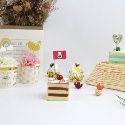 China Custom Cake Decoration Various Styles Personalize Decoration Cake Toothpick Flag for sale