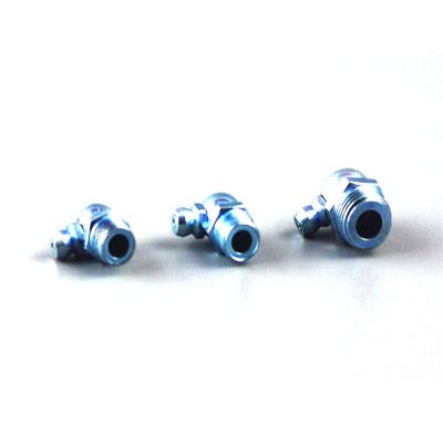 China For m8x1.25 oil injection good quality 90degree grease nipple grease fitting,steel m8 grease nipple for sale