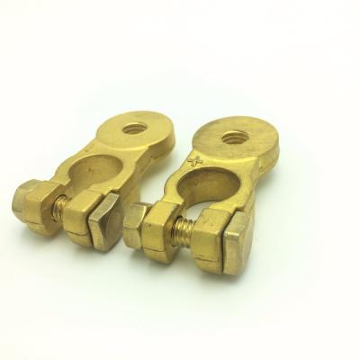 China Automotive High Quality Solid Brass Car AA Battery Terminals Cable Connectors Clamp for sale