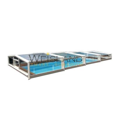 China Telescopic Swimming Pool Fence Modern High Quality Safety Anti UV Transparent Low-gable for sale