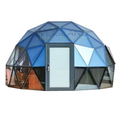 China Hotel Tent House Desert House Glass Dome Geodesic Dome Tent Easily Assembled Outdoor Camping Transparent Greenhouse for sale