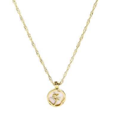 China CLASSIC Vintage Rose Pendant Necklace Women's CIA Fashion Soft Pendant Necklace Soft Personalized Chain for sale