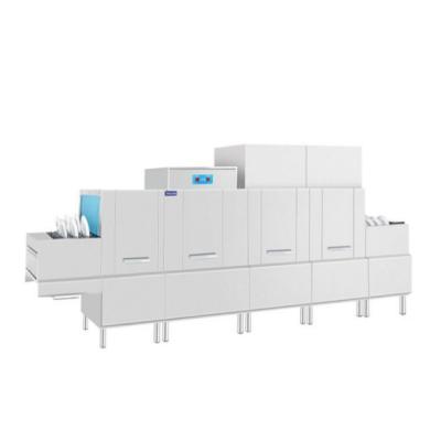 China Large Full Automatic Long Conveyor Dishwasher Large Stainless Steel Free Conveyor Dishwasher With 2 Dryers for sale