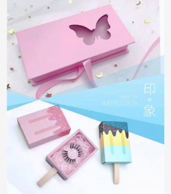 China Luxury Empty Bulk Packaging Box Feather Eyelash Custom Logo and Eyelash Packaging Box Private Label for sale