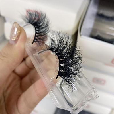 China Natural Handmade Soft Long False Eyelashes 3d Mink Lashes Fluffy Lashes Dramatic 25mm5d Mink Lashes Wholesale and Box Custom Seller for sale