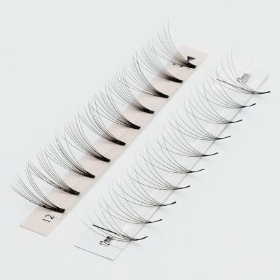 China Wholesale 3d 4d 5d 6d 7d 8d10d 0.07mm long natural premade volume fans CD bulk rod fans easy eyelash extension short curl premade for sale