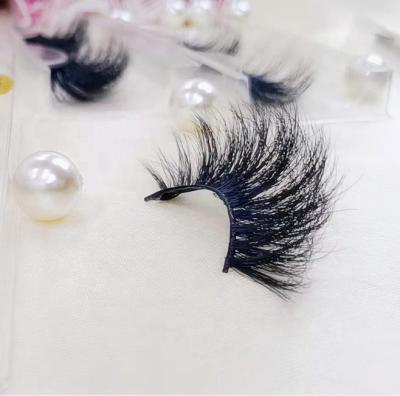 China Hot Sale Natural 25mm 3D Mink Eyelashes High End Luxury Siberian Dramatic Long Mink Eyelashes Real Lashes With Custom Box for sale