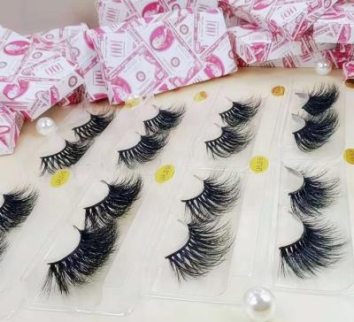 China Hot Selling 25mm Natural Natural Luxury Siberian Dramatic Long Mink Eyelashes 3D Mink Eyelashes Lashes With Custom Box for sale