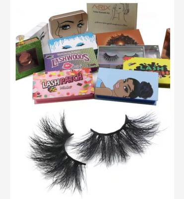 China Wholesale Mink Eyelashes Bulk From Natural Seller 3d/5d Long Eyelashes 3d/5d 25mm Mink Eyelashes Strips Extensions for sale