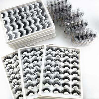 China 2021 hot sale 3d eyela private label 5d faux mink eyelashes long natural false mink eyelashes for sale