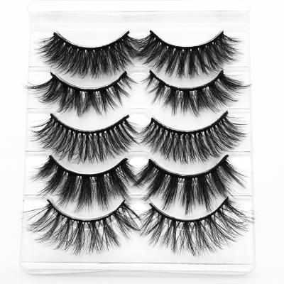 China 25mm Long Fake Mink Eyelashes Seller Vegan Natural Wholesale Natural Fluffy Mink Tapered Eyelashes for sale