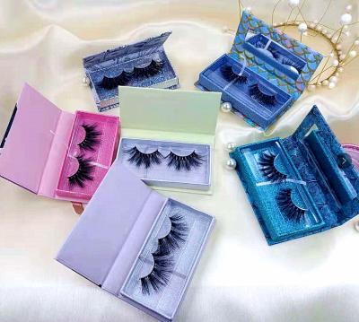 China Wholesale Private Label Long Faux Mink Eyelashes Natural Seller 2021 New Styles 3d/5d 25mm False Eyelashes Fluffy Tapered Mink for sale