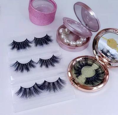 China False Eyelashes False Eyelashes 5d /3d Long Tapered Fluffy Mink False Mink Natural Lashes Wholesale Custom Label for sale