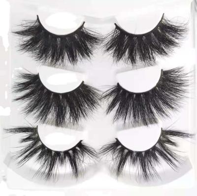 China Wholesale 3d strip faux mink eyelashes xk15 25mm long natural faux mink eyelashes seller 25mm lashes book for sale