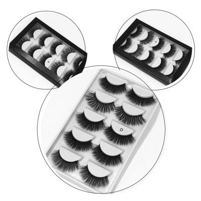 China Wholesale 25mm 20mm Long False Mink Eyelash Extension Trays Vegan False Mink Eyelashes Natural Hot False Mink Eyelashes for sale