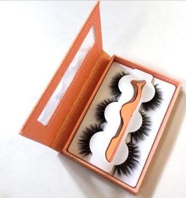 China Custom Long Faux Mink Fur Mink Eyelashes Natural 3d Seller 18mm/20mm Fake Mink Eyelashes for sale