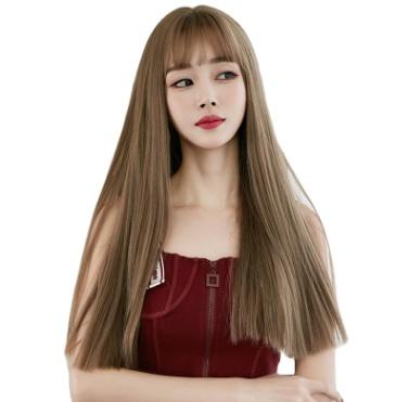 China 613 Silky Straight Long Blonde 100% Straight Human Hair Wig Bangs Purple Pink Purple Virgin Wig Colored Hair For Black Women for sale