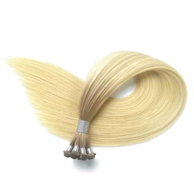 China Right Hand Tied Hair Weft Extensions OM18/22 Ombre Brown Blonde Cuticle Aligned Virgin Remy Human Hair Double Drawn Vendor Top for sale