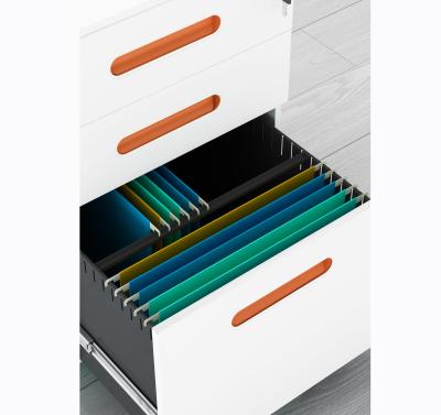 China (Size) Adjustable Colored Office Furniture Used Three Drawer Metal Filing Cabinet for sale