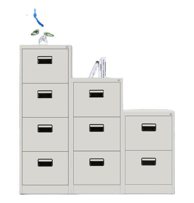 China Simple and Elegant Customize Office Use Document Storage Filing Cabinet Steel Material 4 Drawer Cabinet for sale