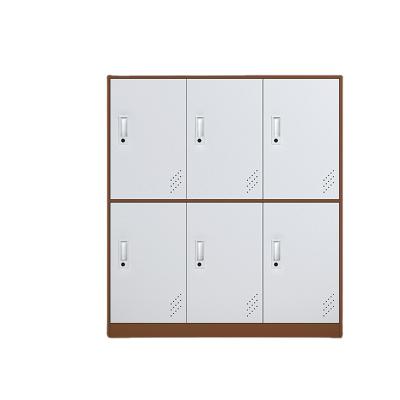 China Modern Small Half Size Steel Door Locker Simple Steel Clothing Storage Lockers for sale