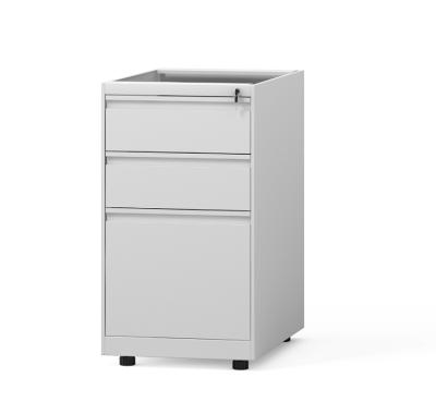 China Modern Foldable Direction Pedestal 3-Drawer Filing Cabinet with Adjustable Leg for Home and Office for sale