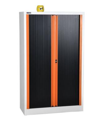 China Modern KD Tambour Rolling Shutter Door Storage Cabinet with Movable Shelves for Office Furniture for sale