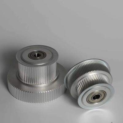 China OEM S2M 135T And S3M 45T Aluminum Timing Belt Pulley With Bearing for sale