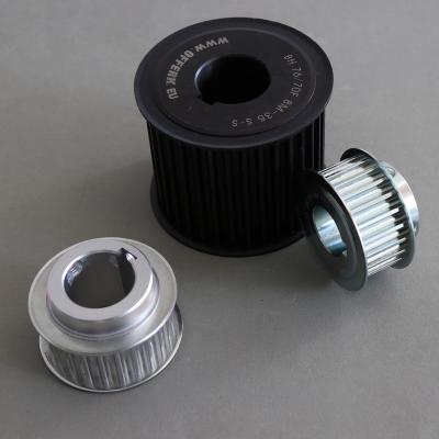 China ALLOY HTD 8M aluminum and 45# steel timing belt pulley for sale