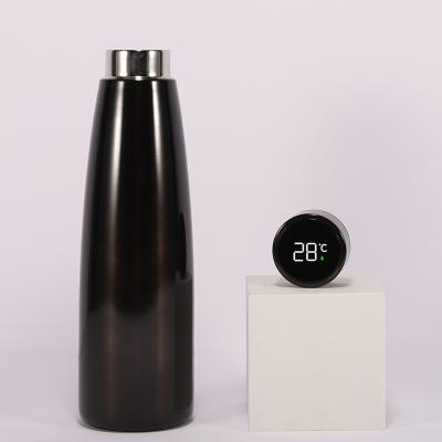 China PORTABLE Wholesale Waterproof LED Temperature Display Stainless Steel Vacuum Smart Water Bottle for sale