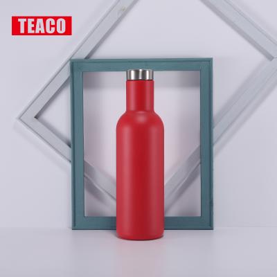 China 800ML PORTABLE Water Bottle Stainless Steel Metal Customized Double Flask Wall Vacuum Insulated Cup Wine Bottle Cola Bottle for sale