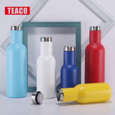 China PORTABLE Water Bottle Stainless Steel Metal Customized Flask Wall Double Wall Vacuum Insulated Cup Wine Bottle Cola Bottle for sale