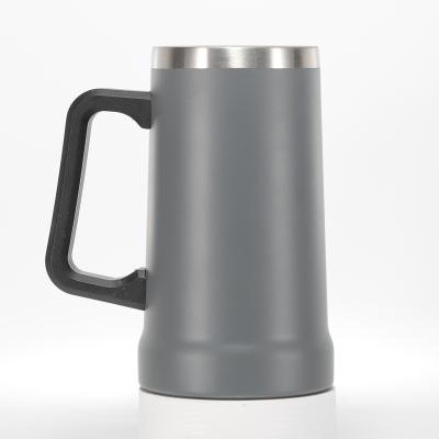 China 24oz PORTABLE 700ml hot sale stainless steel Stanley beer mug copo thermos travel whole mug with handle for sale