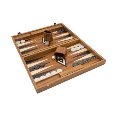 China Wholesale high quality eco-friendly travel size wooden backgammon board game set made in China for sale