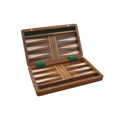 China Wholesale high quality eco-friendly travel size wooden backgammon board game set made in China for sale