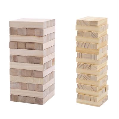 China Eco-Freindly Wooden Cool Toys Timber Tower Block Stacking Game Original Edition (48 Pieces) for sale