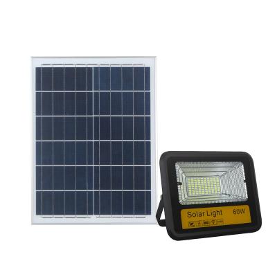 China Factory sale custom 60w outdoor emergency lighting outdoor solar led flood light with remote control for sale