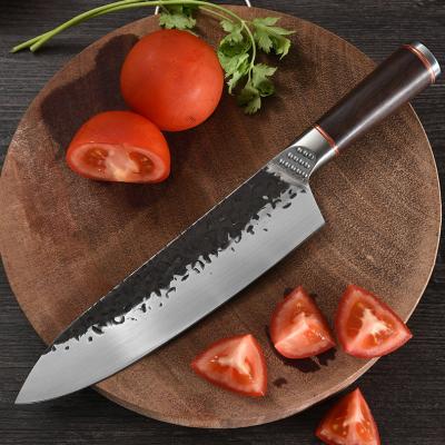 China Sustainable Manual forging high carbon stainless steel kitchen knives 8 inch chef knife set professional for kitchen for sale