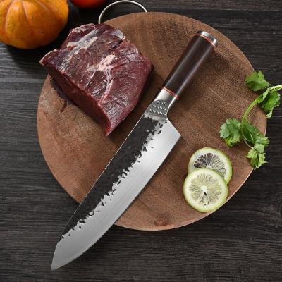 China Sustainable Manual forging high carbon stainless steel kitchen knives 8 inch chef knives professional for kitchen for sale