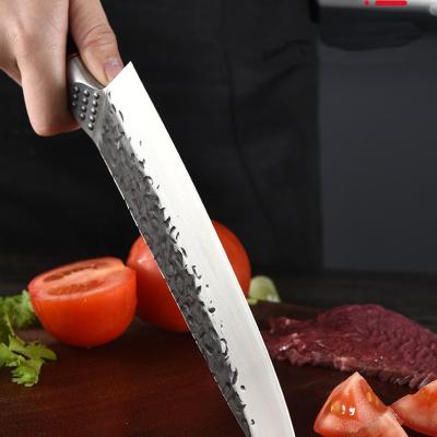 China Sustainable Manual forging high carbon stainless steel kitchen knives 8 inch knife set chef professional for kitchen for sale